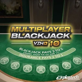 VZN Blackjack 10 by Playtech - blackjack table