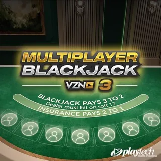 VZN Blackjack 3 by Playtech - blackjack table
