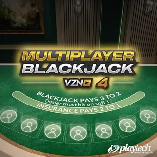 VZN Blackjack 4 by Playtech - blackjack table