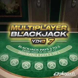 VZN Blackjack 7 by Playtech - blackjack table