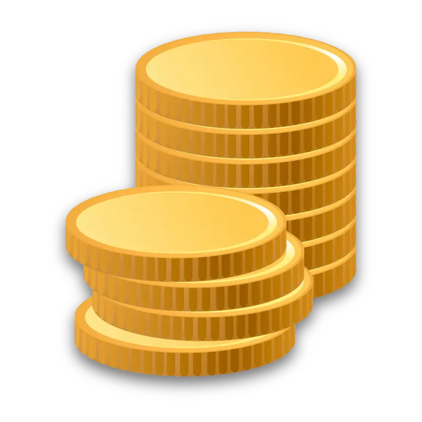 Stacks of gold coins